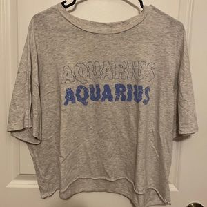 Aerie. “Aquarius” crop top. Size Large.